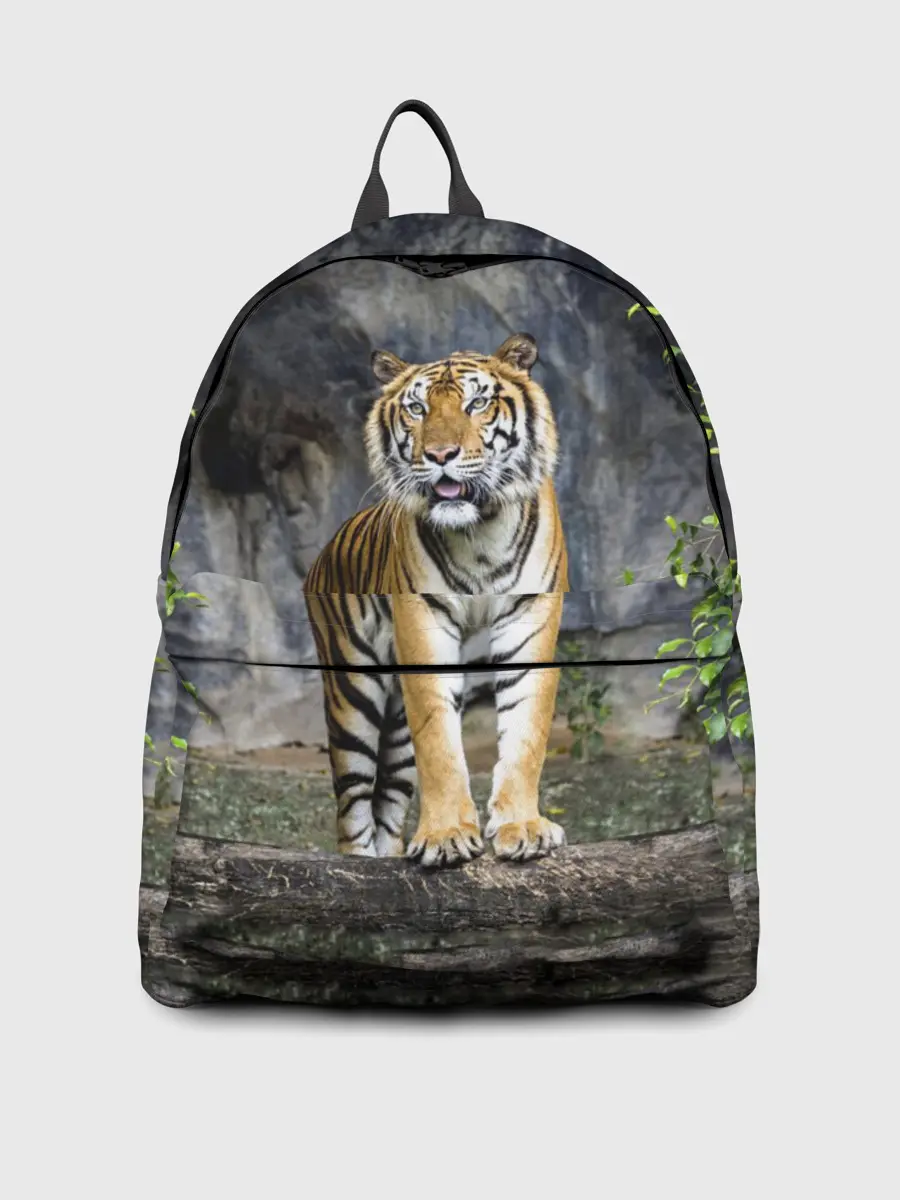 Рюкзак джинсовый / ТИГР В ЛЕСУ