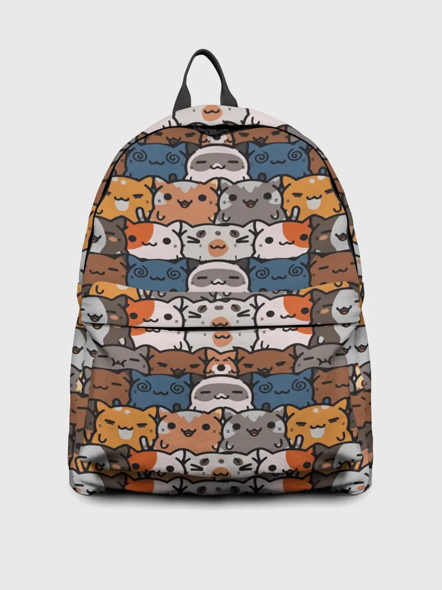 Рюкзак джинсовый / Котейки