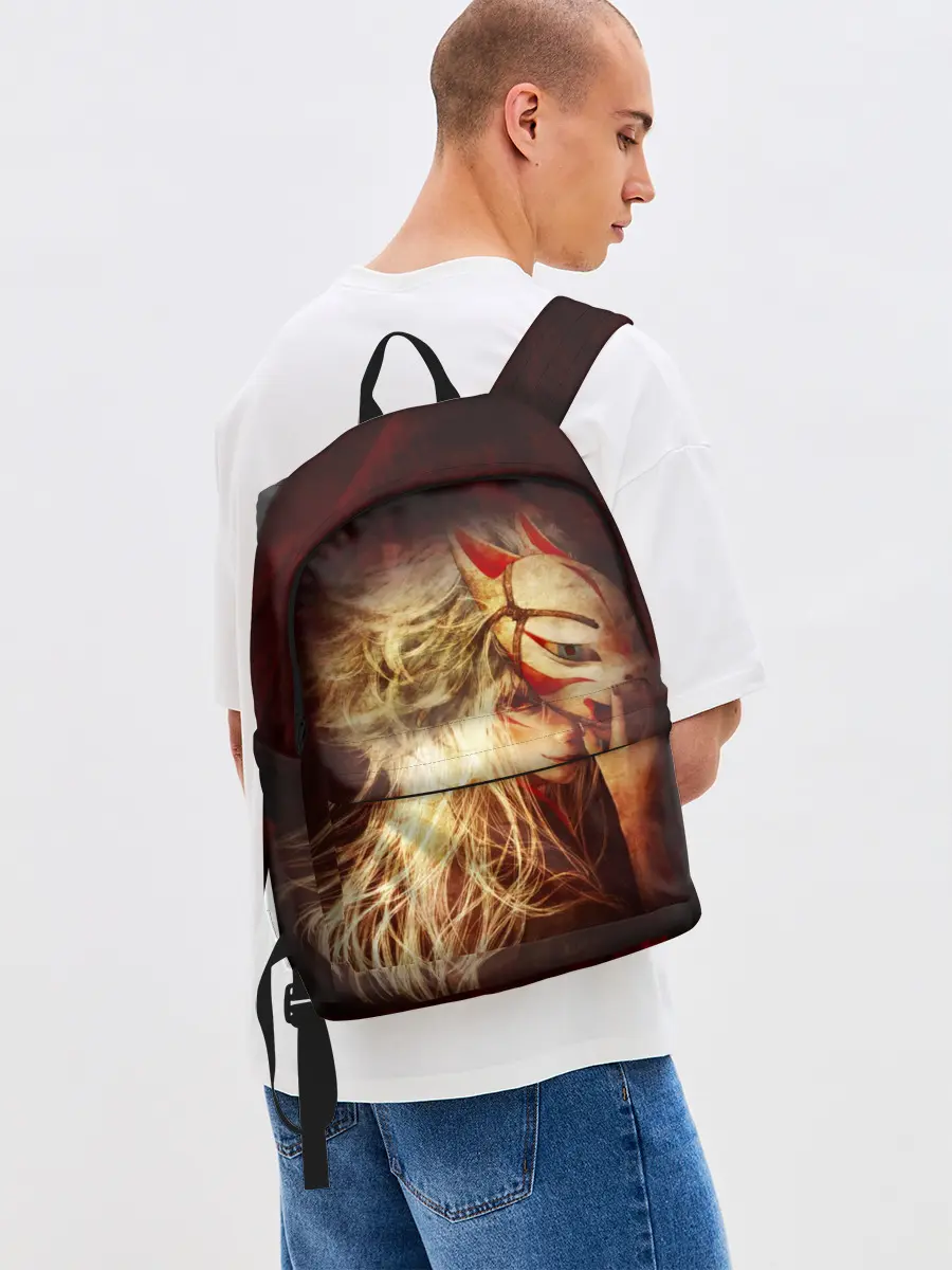 Рюкзак джинсовый / Кицуне