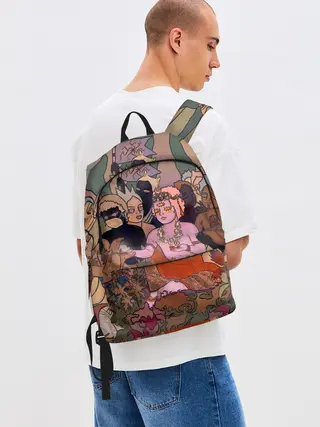 Рюкзак джинсовый / BRING ME THE HORIZON ART