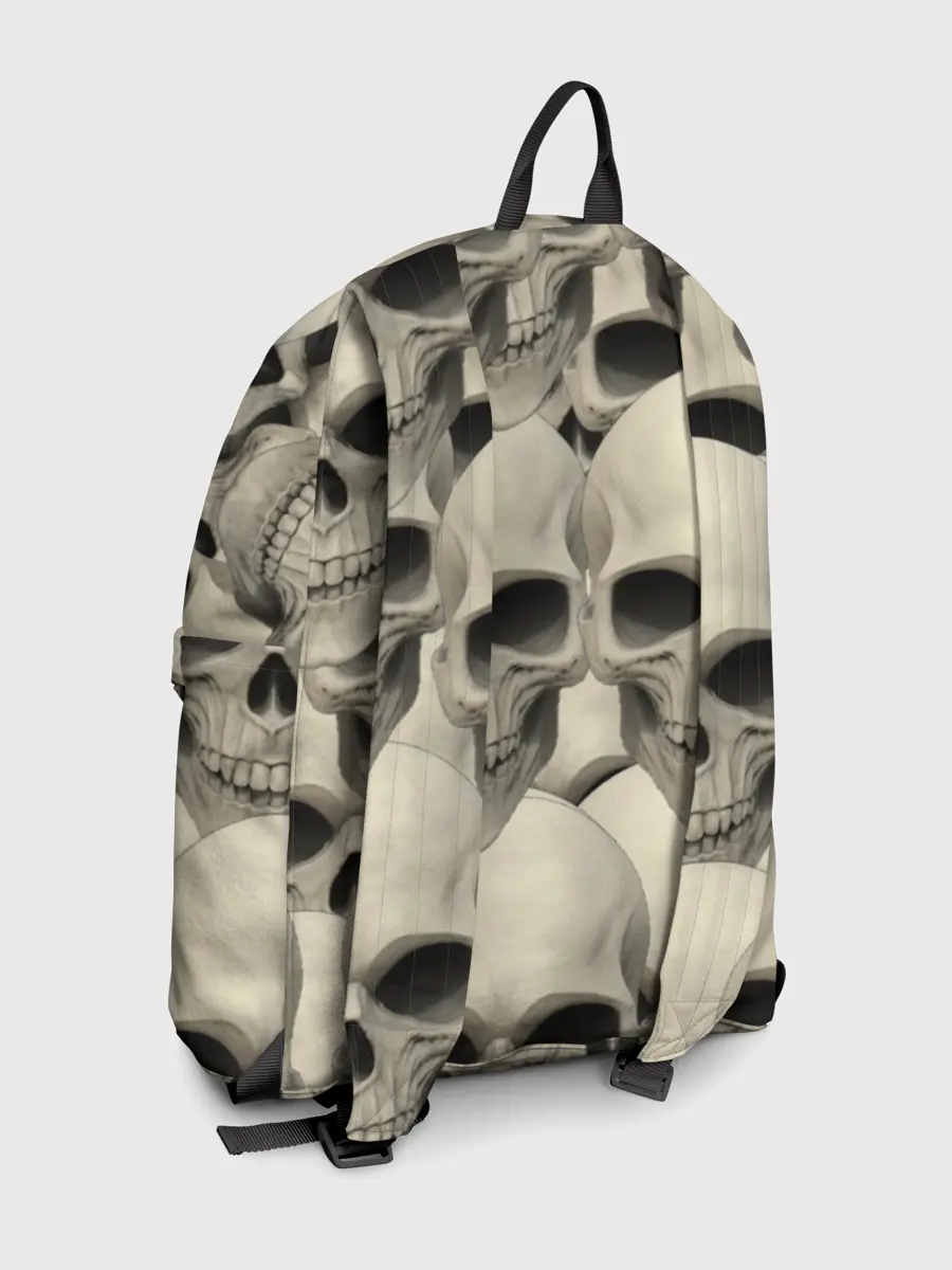 Рюкзак джинсовый / Черепа