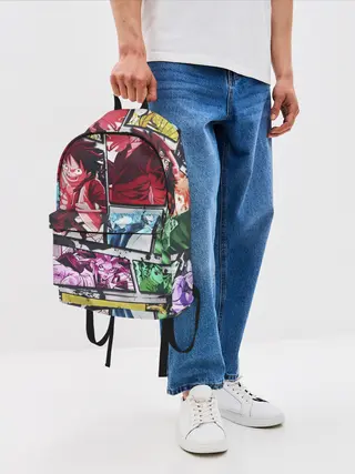 Рюкзак джинсовый / EPIC MAIN ANIME CHARACTERS 3D!