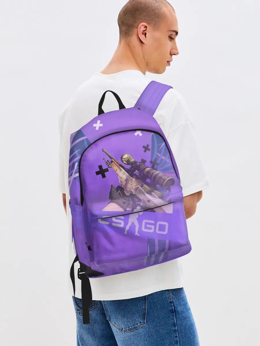 Рюкзак джинсовый / CS GO - Dragon lore | История о драконе