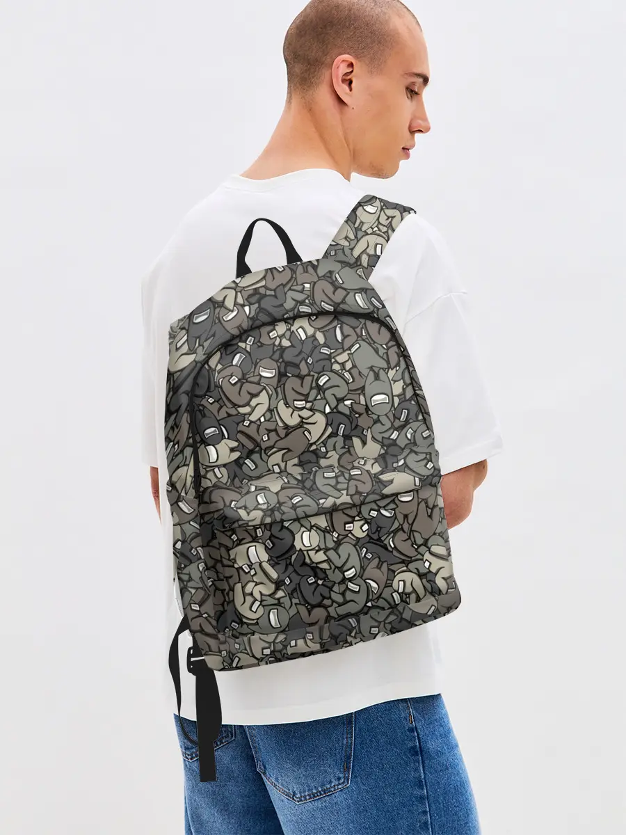 Рюкзак джинсовый / Камуфляж Амонг Ас