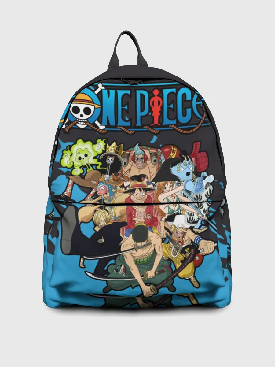 Рюкзак джинсовый / One Piece синий всплеск
