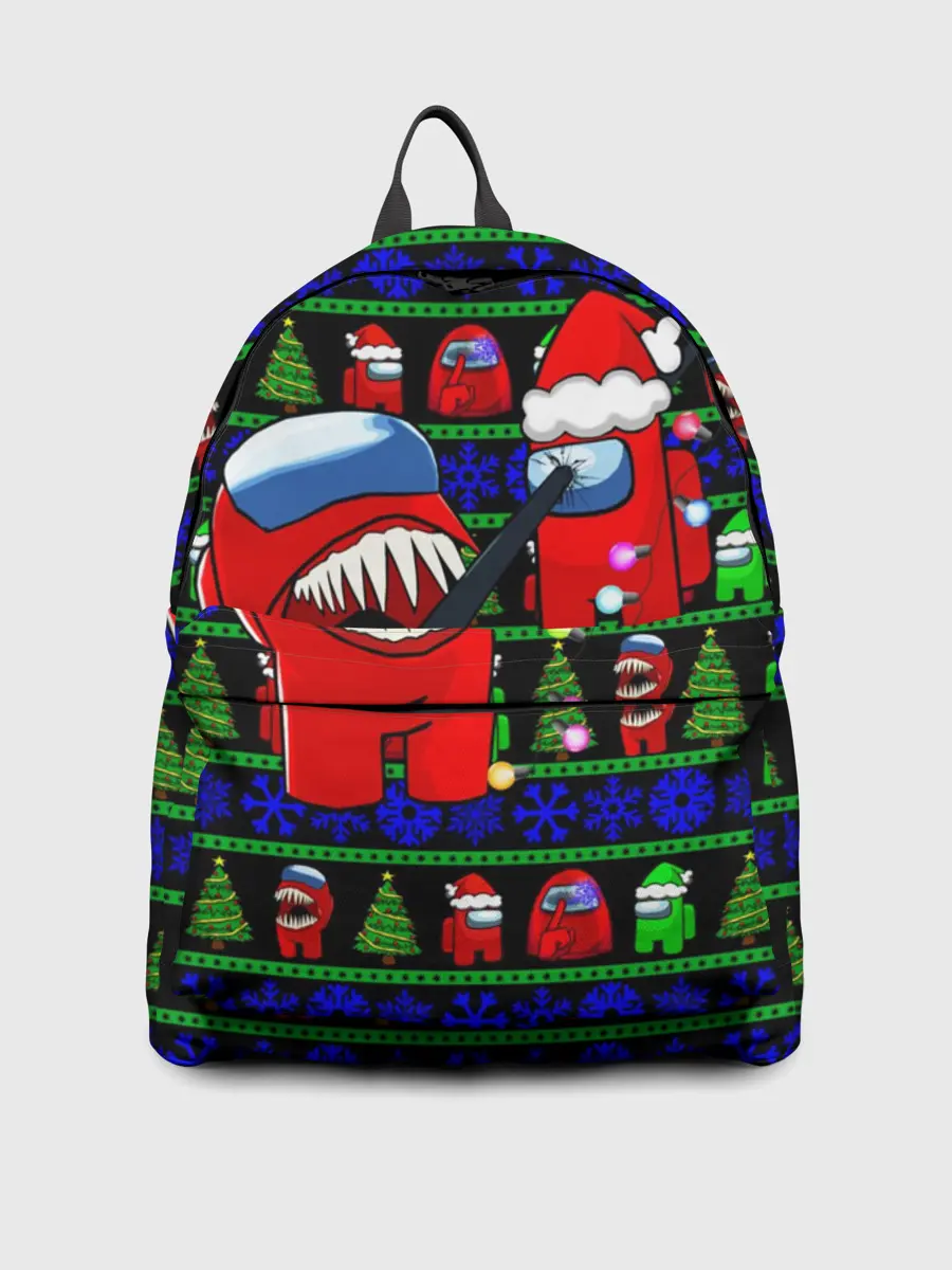 Рюкзак джинсовый / Новогодний Among Us