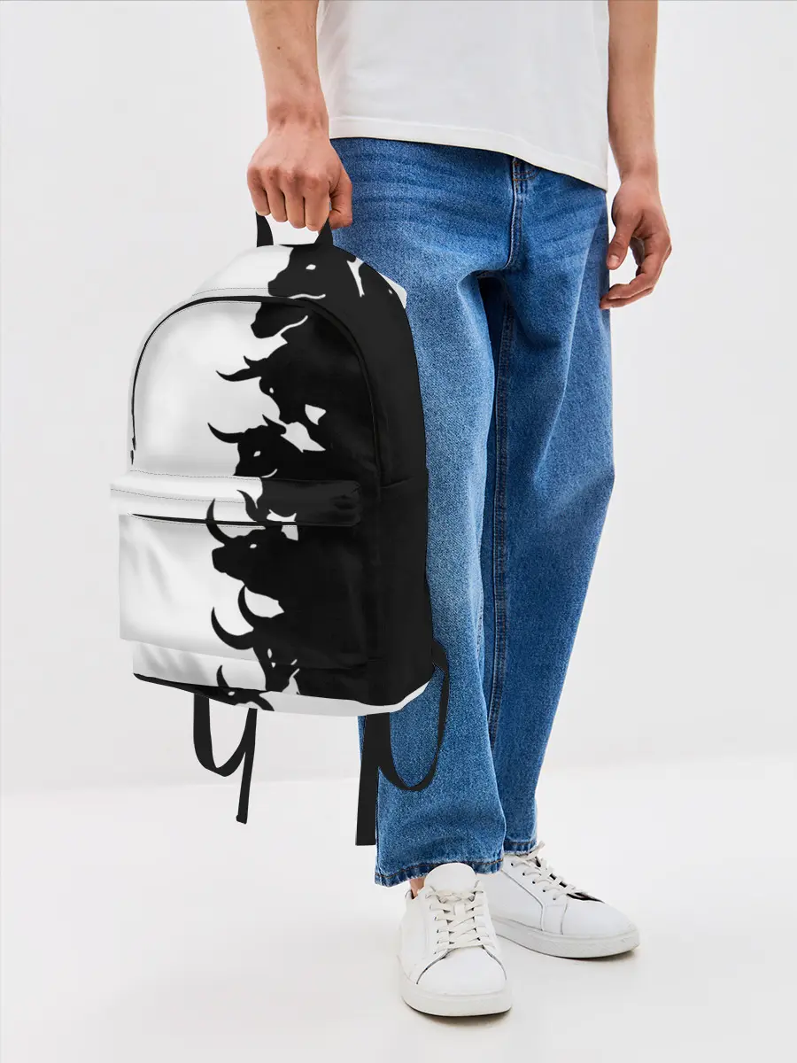 Рюкзак джинсовый / Символ 2021 | Год Быка