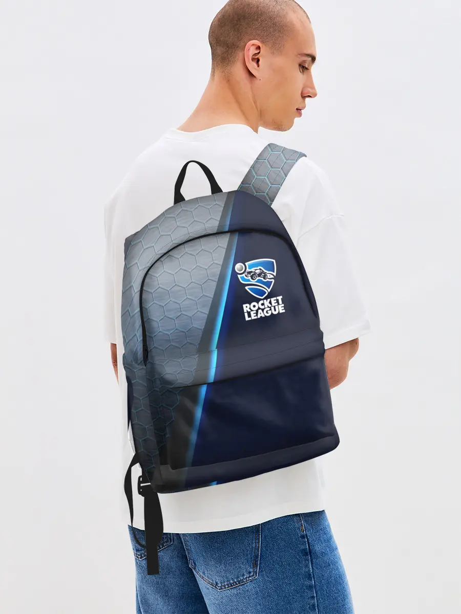 Рюкзак джинсовый / ROCKET LEAGUE.