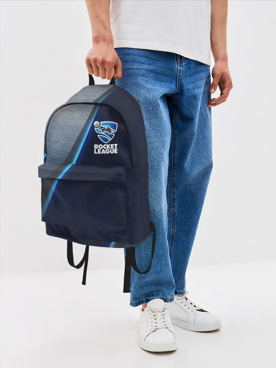 Рюкзак джинсовый / ROCKET LEAGUE.