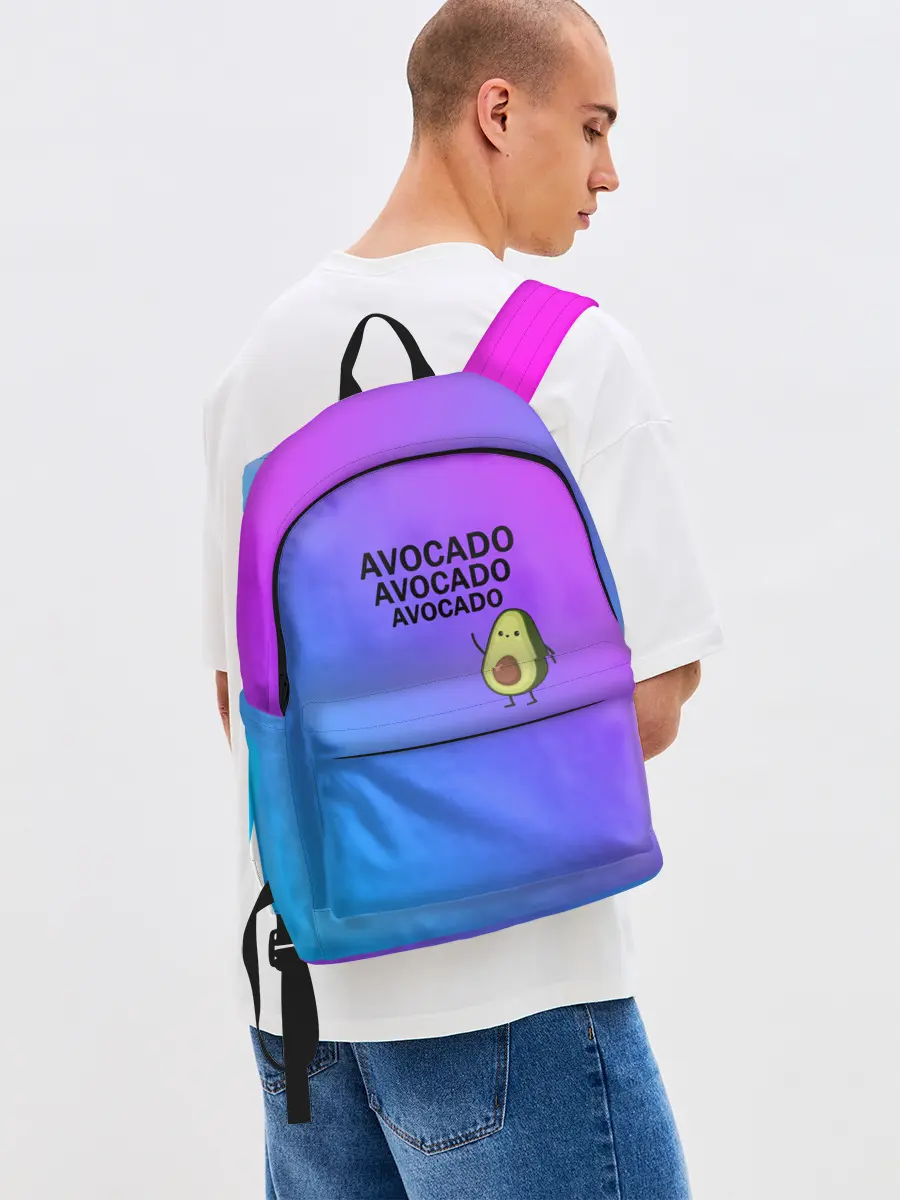 Рюкзак джинсовый / Авокадо