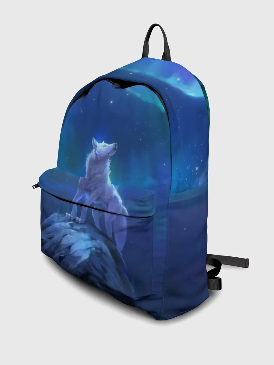 Рюкзак джинсовый / Одинокий Волк