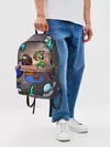 Рюкзак джинсовый / Among Us Чёрная дыра