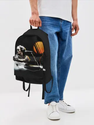 Рюкзак джинсовый / Виктор Цой.