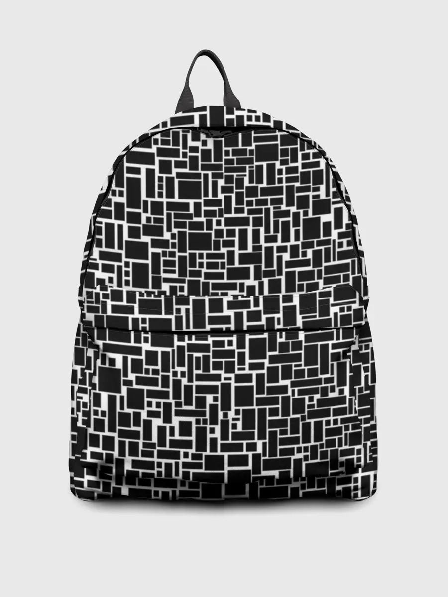 Рюкзак джинсовый / Геометрия ЧБ.Black & white