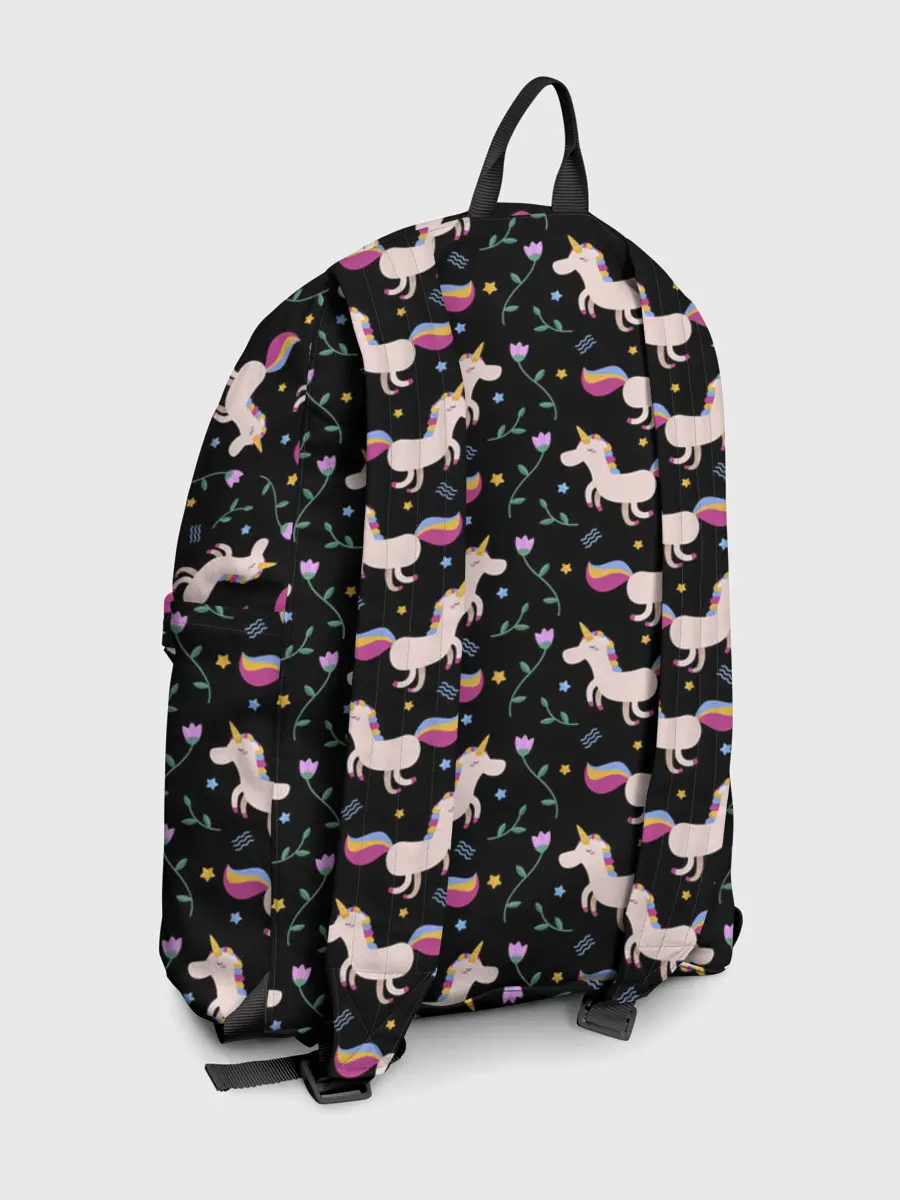 Рюкзак джинсовый / Unicorns pattern