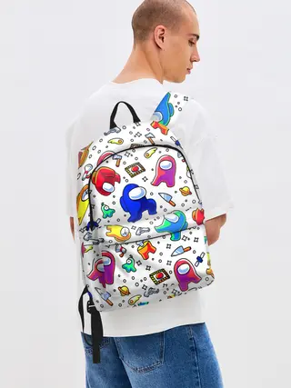 Рюкзак джинсовый / AMONG US