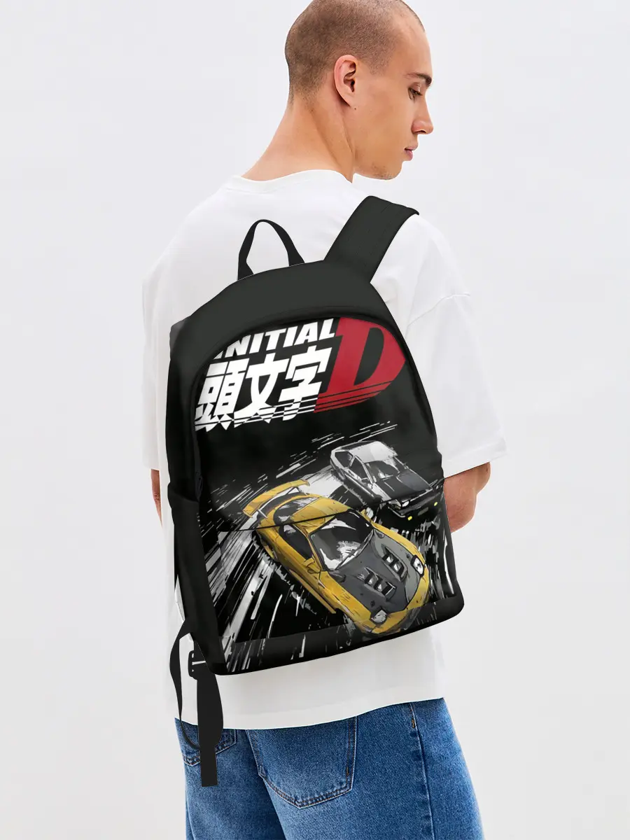 Рюкзак джинсовый / Initial D две машины
