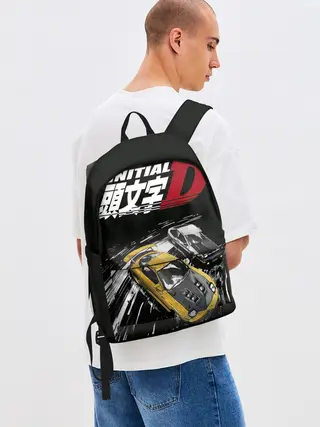 Рюкзак джинсовый / Initial D две машины