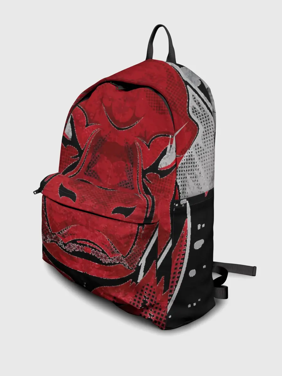 Рюкзак джинсовый / Красный бык