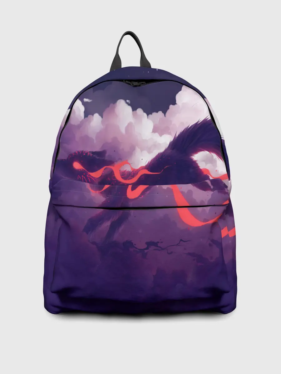 Рюкзак джинсовый / Лиса бежит по облакам