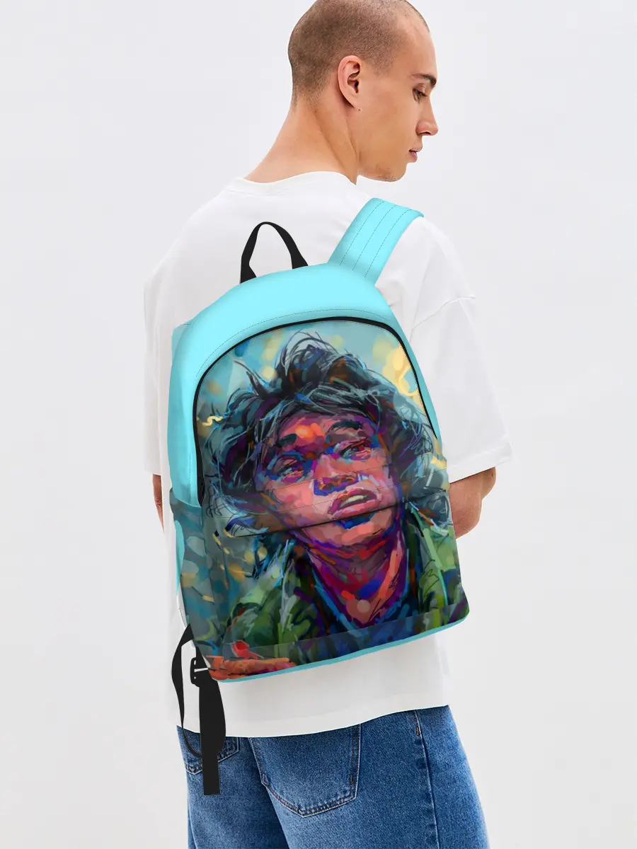 Рюкзак джинсовый / Цой