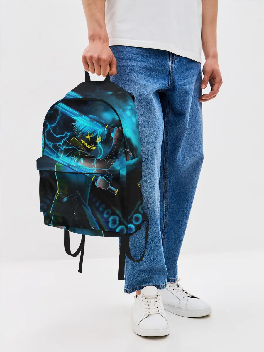 Рюкзак джинсовый / NEON SAMURAI