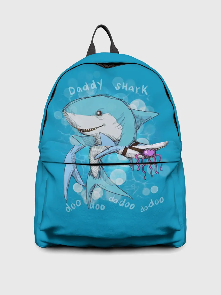 Рюкзак джинсовый / Dady Shark