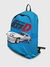 Рюкзак джинсовый / Initial D машина на голубом фоне