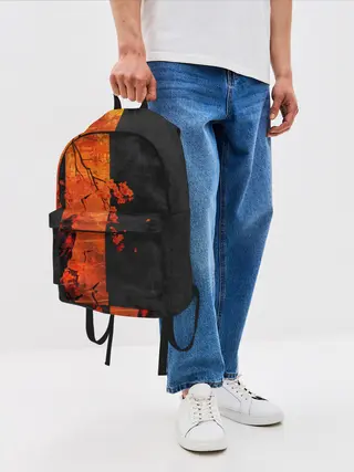 Рюкзак джинсовый / ЦАПЛЯ