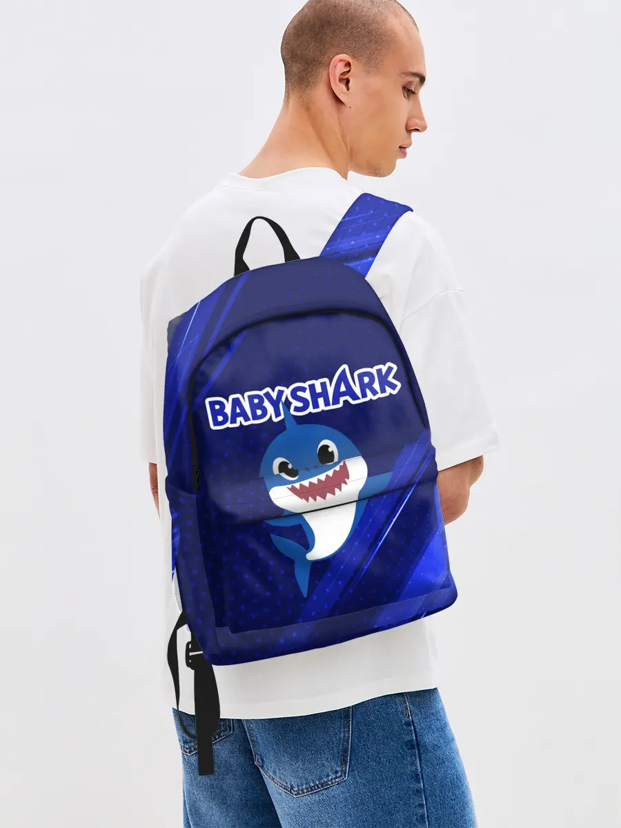 Рюкзак джинсовый / BABY SHARK / БЭБИ ШАРК.