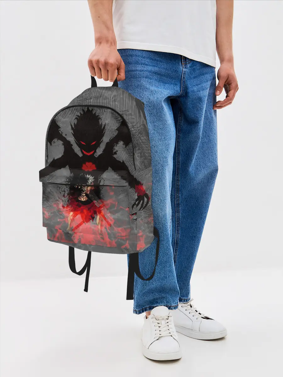 Рюкзак джинсовый / демон Либе
