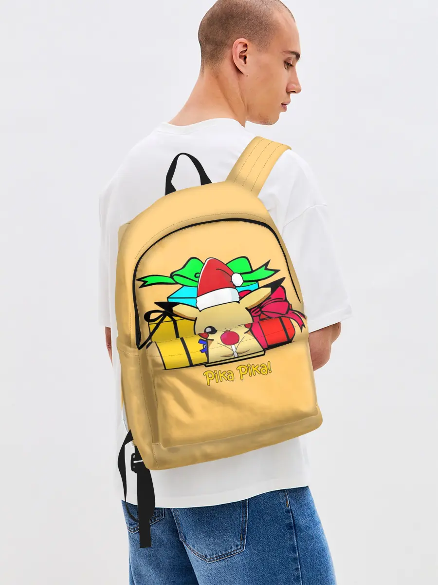 Рюкзак джинсовый / New Year Pikachu