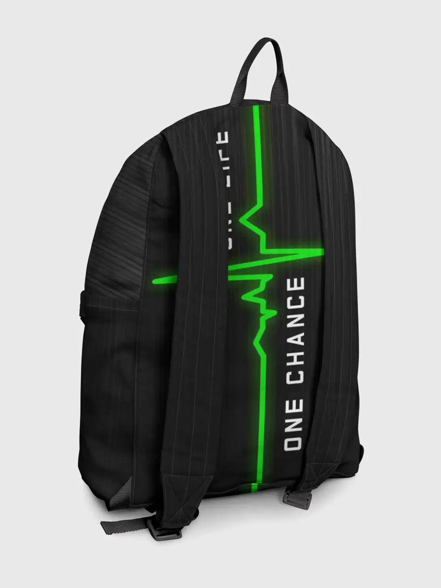 Рюкзак джинсовый / ОДНА ЖИЗНЬ - ОДИН ШАНС