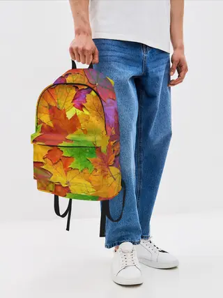 Рюкзак джинсовый / Осенние листья