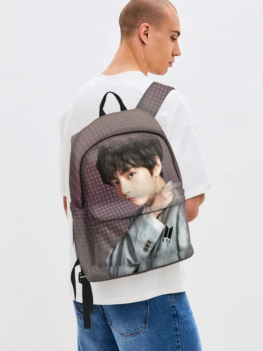 Рюкзак джинсовый / BTS. Ким Тэ Хён