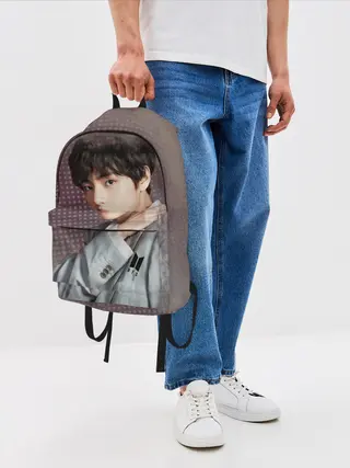 Рюкзак джинсовый / BTS. Ким Тэ Хён