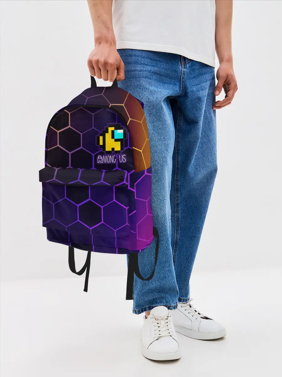 Рюкзак джинсовый / AMONG US / АМОНГ АС