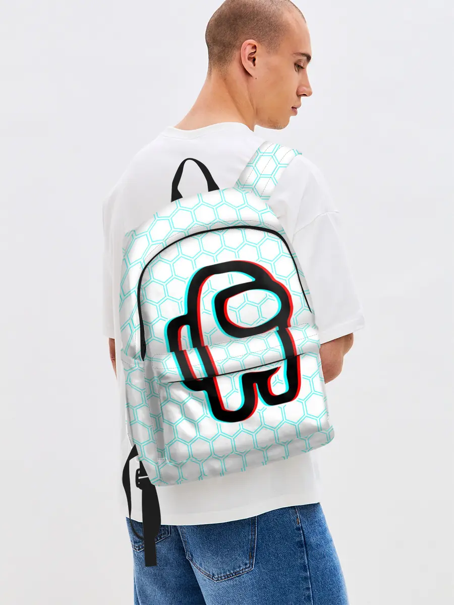 Рюкзак джинсовый / AMONG US / АМОНГ АС