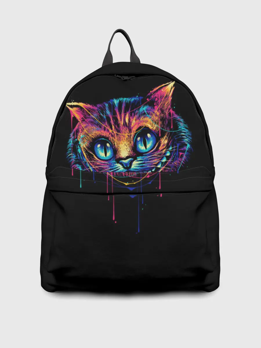 Рюкзак джинсовый / Чеширский Кот