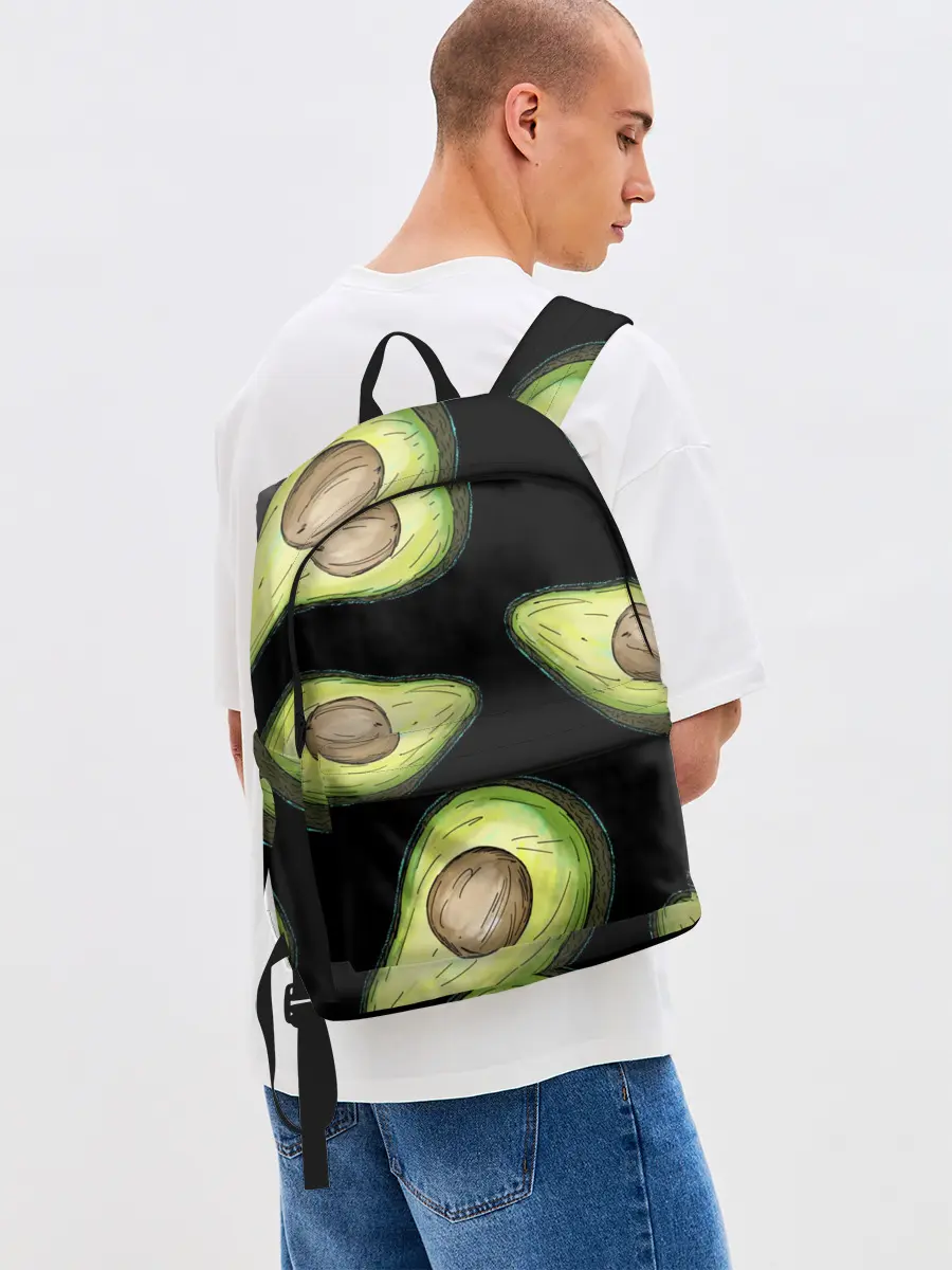 Рюкзак джинсовый / Авокадо