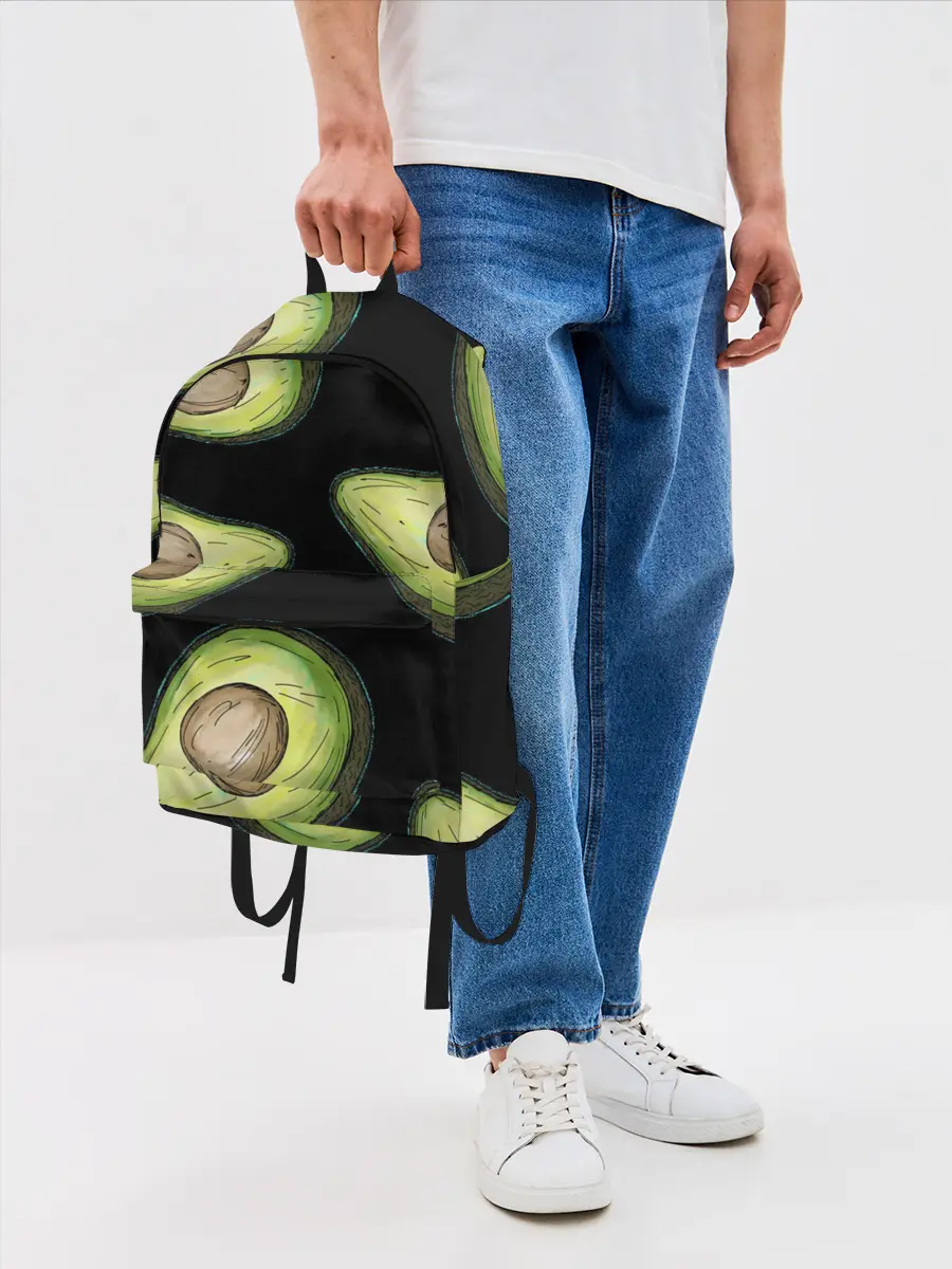 Рюкзак джинсовый / Авокадо