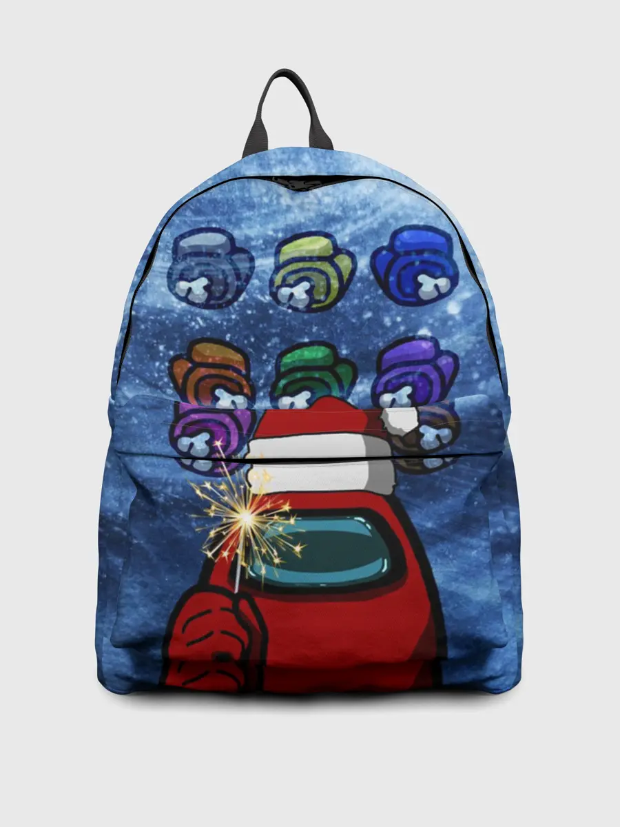 Рюкзак джинсовый / Among us Happy New Year