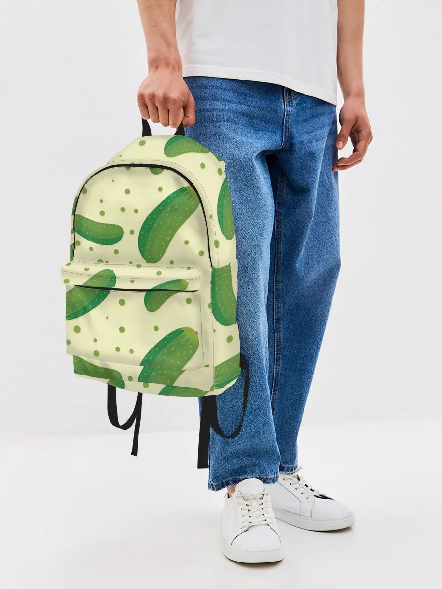 Рюкзак джинсовый / Огурчики