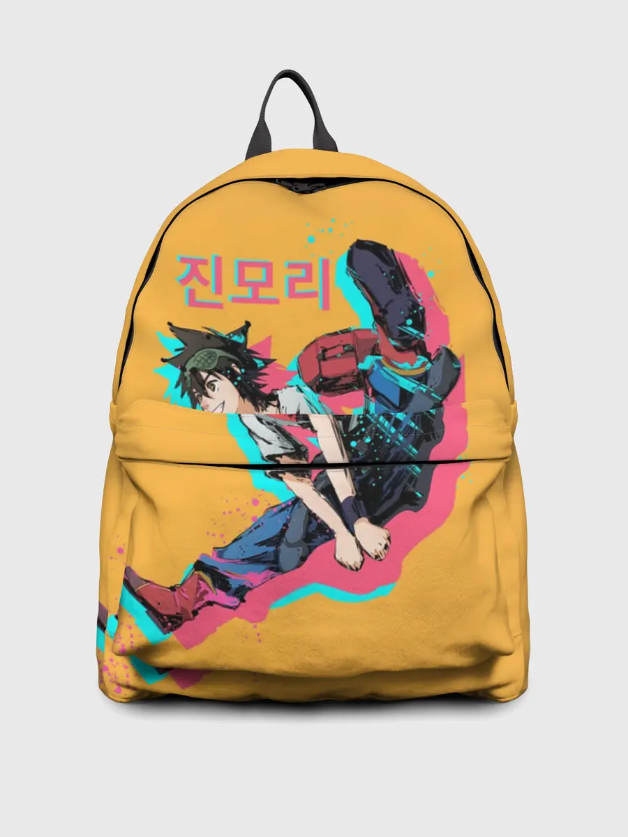 Рюкзак джинсовый / Mo-Ri прыгает