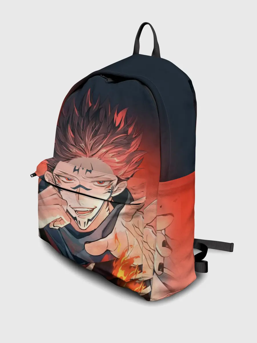 Рюкзак джинсовый / Магическая битва | Рёмен Сукуна