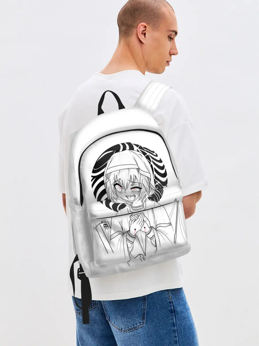 Рюкзак джинсовый / Ahegao