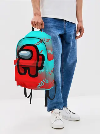 Рюкзак джинсовый / AMONG US - Impostor/Crewmate