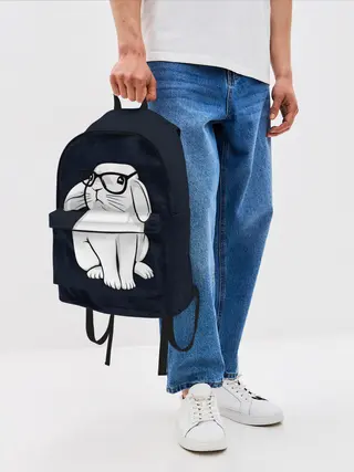 Рюкзак джинсовый / Кролик Хипстер