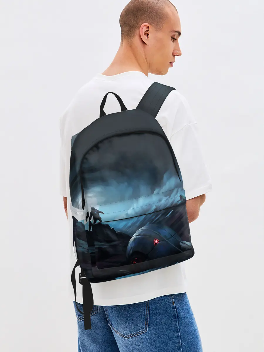 Рюкзак джинсовый / Космонавт