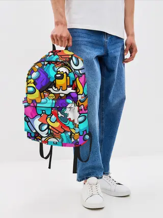 Рюкзак джинсовый / AMONG US